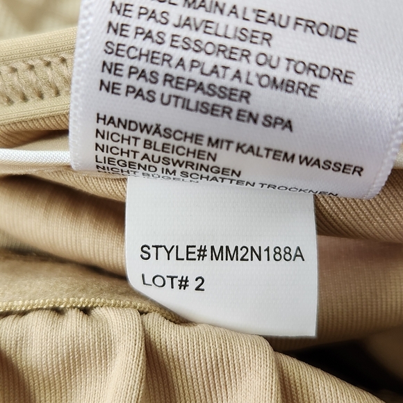 MICHAEL Michael Kors Logo Khaki One Piece Swimsuit Size 10 Padded NWT - Picture 7 of 9